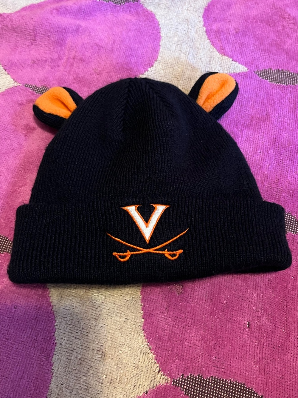 Y2K UVA Cavaliers Infant Animal Ear Beanie